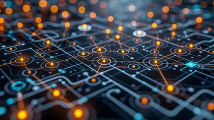 Data integration platforms depicted in a visually appealing abstract style, highlighting the benefits of combining multiple data sources for holistic analytics. high resolution Illustration, in the