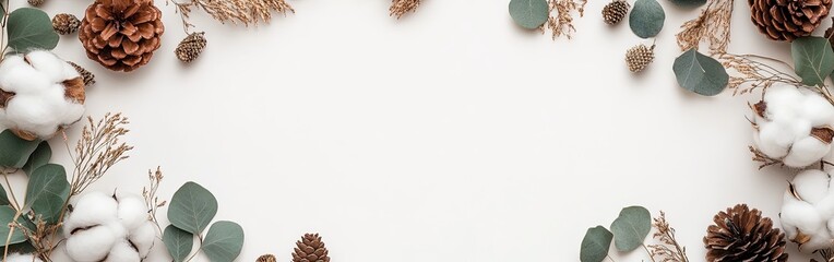 Obraz premium Autumn Inspired Frame With Natural Elements