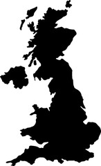 The UK, England Vector Graphic Map