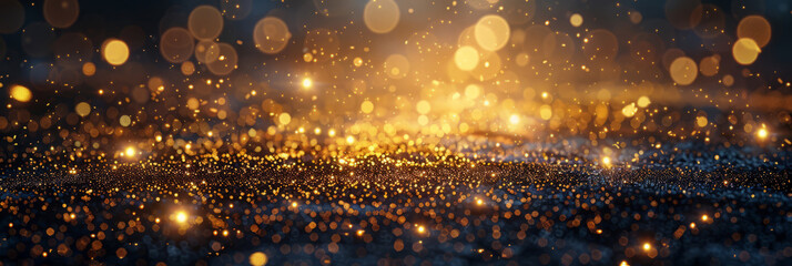Obraz premium Multicolor bokeh light background with warm and cool tones. Festive and magical atmosphere
