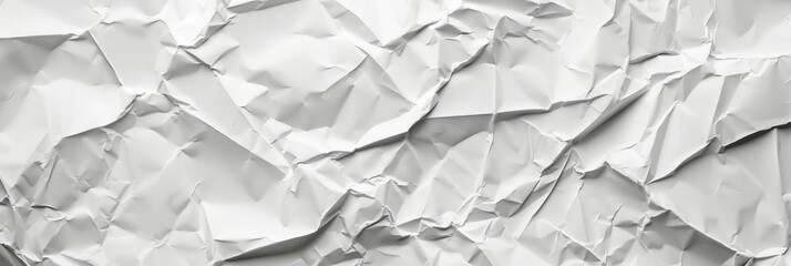 Obraz premium Crumpled white paper surface. Detailed texture