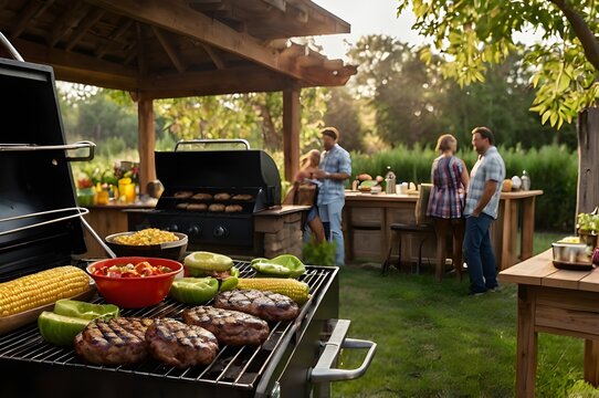 barbecue on the gardan