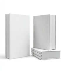 Naklejka premium Hardcover square, narrow, and wide books, cut out