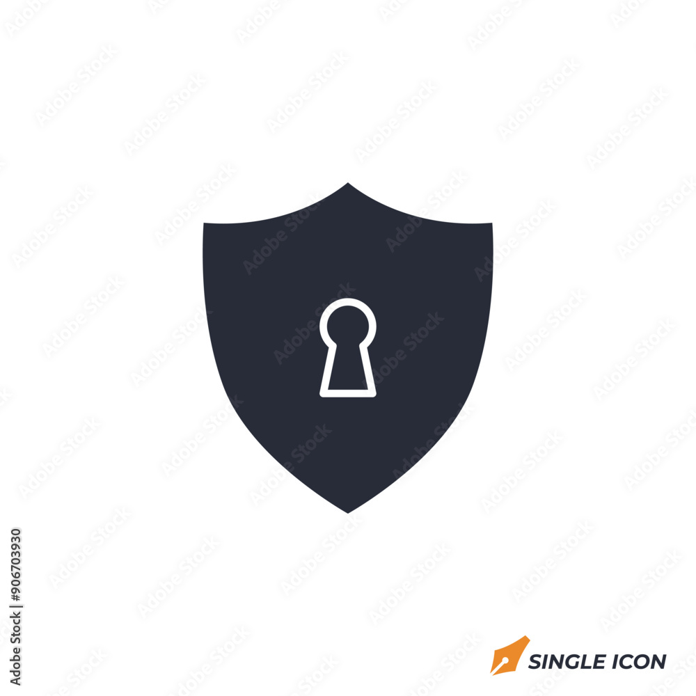 Leinwandbilder Secure connection icon vector illustration. Secure connection symbol isolated on white background