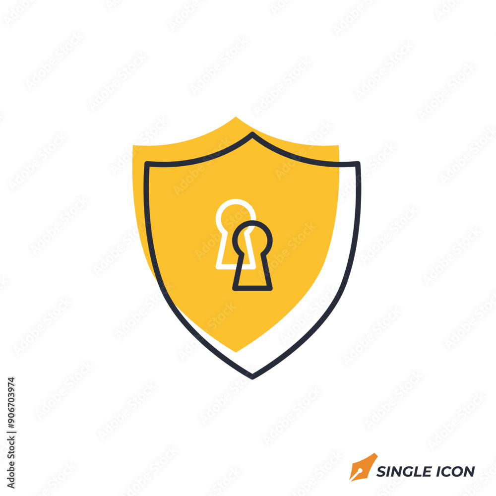 Leinwandbilder Secure connection icon vector illustration. Secure connection symbol isolated on white background