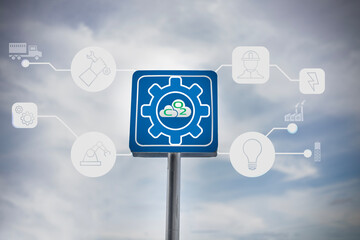 A CO2 sign concept illustrating how rising carbon dioxide levels contribute to the increasing heat of the Earth.