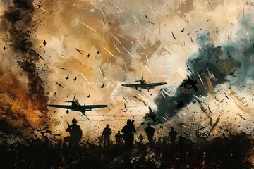 war theme background