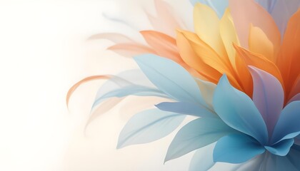 abstract background with flowers