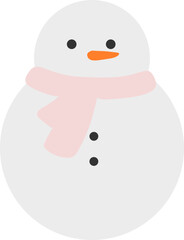 Snowman Vector Graphic Illustration 