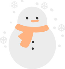 Snowman Vector Graphic Illustration 