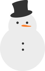 Snowman Vector Graphic Illustration 