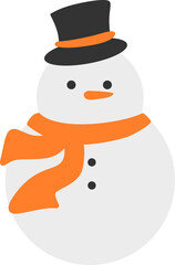 Snowman Vector Graphic Illustration 
