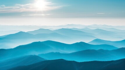 Majestic Sunrise or Sunset over the Mountains