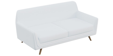 Modern and Stylish Sofas for Home and living rooms - Perfect for Contemporary Luxury Interiors - 3d model render realistic realism - png - transparent background