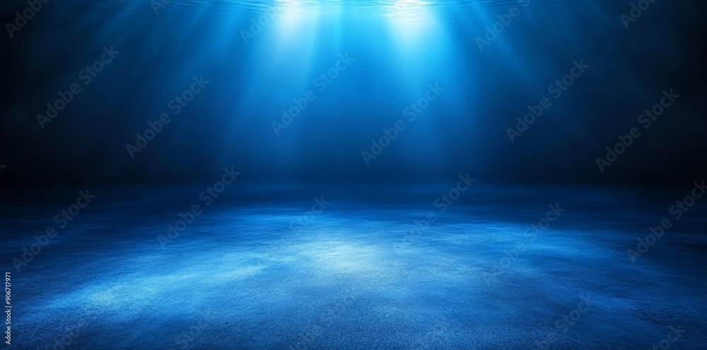 Poster the blue gradient background has grainy noise texture effect on a smooth blurred backdrop for the we