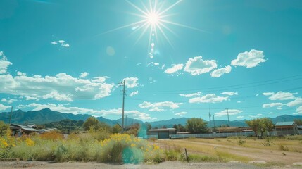 Majestic Sunrise or Sunset over the Mountains