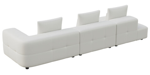 Modern and Stylish Sofas for Home and living rooms - Perfect for Contemporary Luxury Interiors - 3d model render realistic realism - png - transparent background