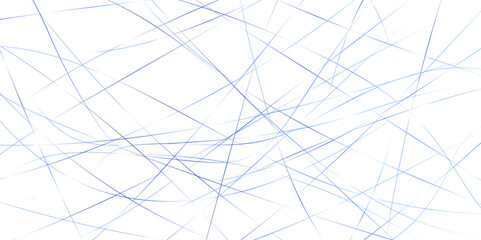 Abstract industrial Design random lines blue on white background. Geometric seamless minimalist pattern with straight lines design. luxury blue geometric random chaotic lines.squares and triangle line