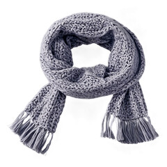 Cozy Hand-knit Gray Scarf Perfect for Winter Wear and Seasonal Fashion