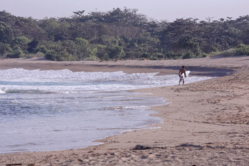20 July 2008, Ujung Genteng, Java, Indonesia, South East Asia, Surfer, Travel and Living