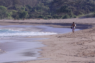 20 July 2008, Ujung Genteng, Java, Indonesia, South East Asia, Surfer, Travel and Living