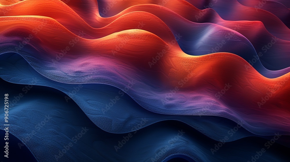 Wall mural Stunning abstract background featuring the rich texture of velvet in deep opulent shades providing a sophisticated and luxurious visual appeal for diverse creative needs high resolution Illustration,