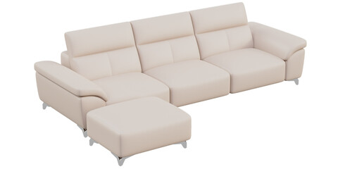 Modern and Stylish Sofas for Home and living rooms - Perfect for Contemporary Luxury Interiors - 3d model render realistic realism - png - transparent background