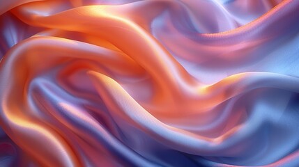 Fototapeta premium Mesmerizing abstract background highlighting luxurious silk fabric with delicate folds in soft pastel colors perfect for elegant and refined design applications high resolution Illustration, in the