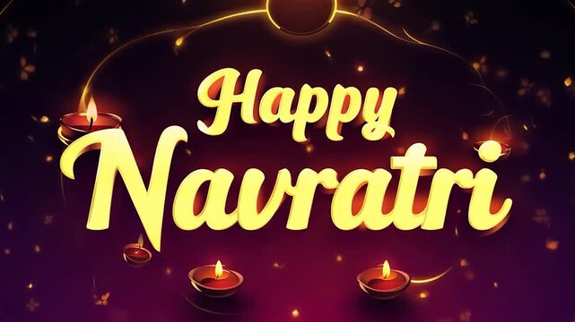 Experience the vibrant spirit of navratri with glowing diyas and festive decorations, capturing the joyous hindu festival in a colorful celebration