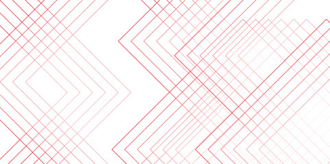 Abstract white and pink vector blueprint design. Futuristic architecture concept with digital geometric connection red line. Futuristic modern technology background