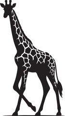 Naklejka premium giraffe vector art,graphics giraffes icons set,vintage illustration giraffe clipart,vector giraffes flat style artwork design