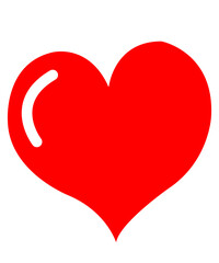 Heart clip art design on plain white transparent isolated background for card, shirt, hoodie, sweatshirt, apparel, tag, mug, icon, poster or badge