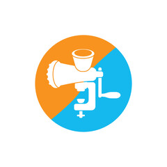 Manual Meat Grinder icon design