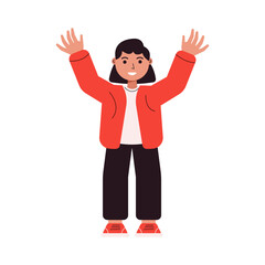 Woman celebrating indonesia independence day. Vector Illustration