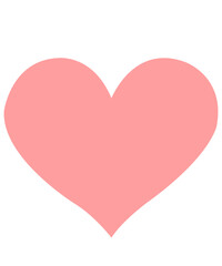 Heart clip art design on plain white transparent isolated background for card, shirt, hoodie, sweatshirt, apparel, tag, mug, icon, poster or badge