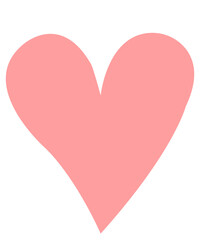 Heart clip art design on plain white transparent isolated background for card, shirt, hoodie, sweatshirt, apparel, tag, mug, icon, poster or badge