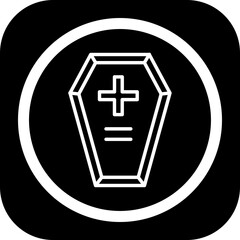 Obraz premium Coffin Icon Design