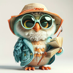owl with glasses