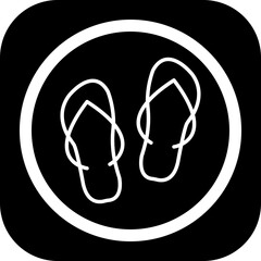 Slippers Icon Design
