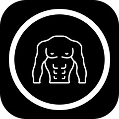 Body Builder Icon Design