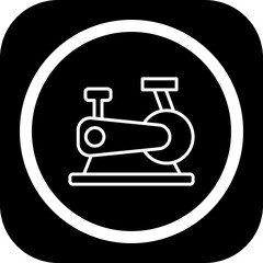 Stationary Bicycle Icon Design