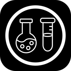 Laboratory Equipment Icon Design