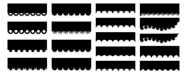 A set of 18 separators