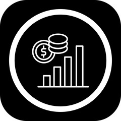 Income Growth Icon Design