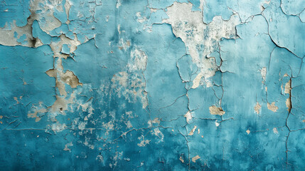 The Blue weathered wall textured background, Illustration