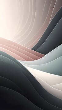 Futuristic silver wave pattern backdrop with glowing circles, ideal for tech business brochure cover animation