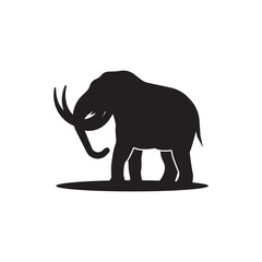 Mammoth Logo Design. Simple and Modern. Vector illustration