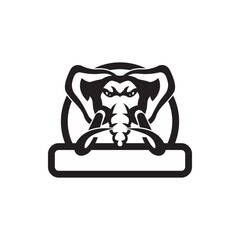 Mammoth Logo Design. Simple and Modern. Vector illustration