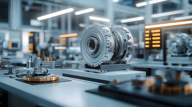 Spotless Workspace Showcases Innovative Product, Potential Customers Engage and Interact, Highlighting Design and Functionality