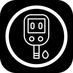 Glucose Meter Vector Icon Design